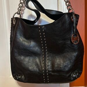 Michael Kors Purse with silver chain and details